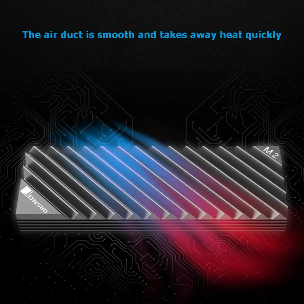 M.2-3 SSD Heat Sink Heatsink NVME NGFF M.2 2280 SSD Hard Disk Aluminum Heat Sink Radiator Thermal Cooling Pad for Desktop PC