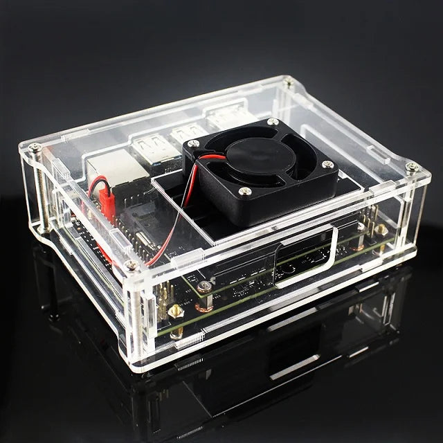 NVIDIA Jetson Nano Developer kit Acrylic Case Box Transparent Shell Clear Enclosure with Cooling Fan