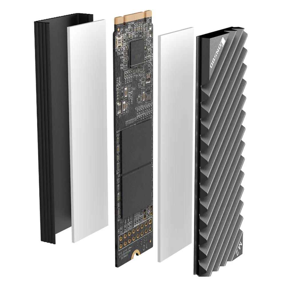 M.2-3 SSD Heat Sink Heatsink NVME NGFF M.2 2280 SSD Hard Disk Aluminum Heat Sink Radiator Thermal Cooling Pad for Desktop PC
