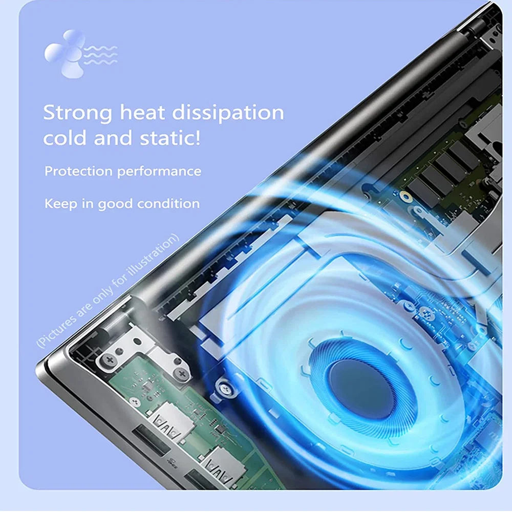 CARBAYTA Intel N9095 Laptop 16 inch IPS Screen ,16GB RAM ,  Office Learning Computer Windows 11 Pro Face unlock Gaming Notebook