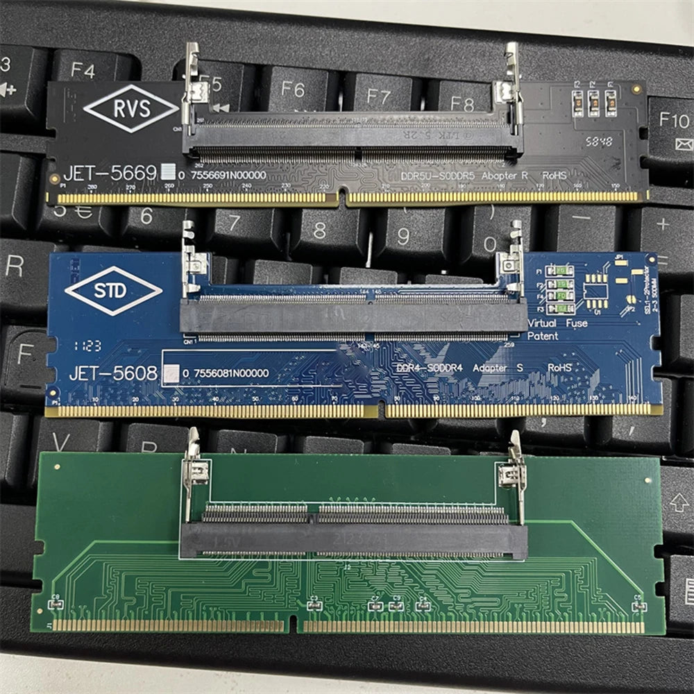 Memory Module Test Card DDR3 DDR4 DDR5 Laptop Memory to Desktop Testing Adapter High-Frequency Impedance Plug And Play