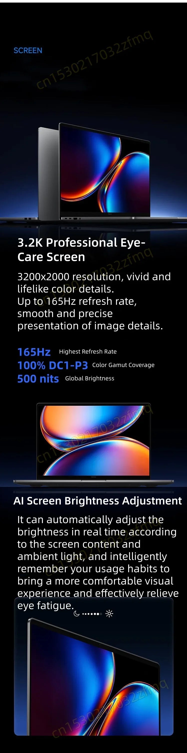 Xiaomi REDMI Book Pro 16 2026 Laptop Ultra5-338H/UltraX7-358H/32GB+1TB 16inch 3.2K 165Hz Screen MI Notebook PC