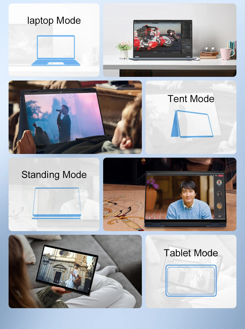 Ninkear 2 in 1 Laptop YBOOK 15 The best Christmas gift AMD™ Ryzen 3 3200U 16GB DDR4 + 512GB SSD 15.6 Inch 360 Degree Flip