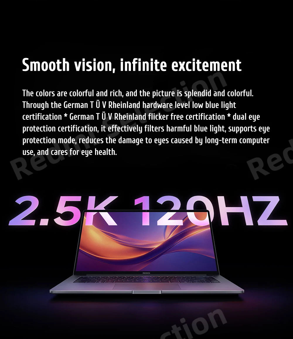 Xiaomi REDMI Book 16 Laptop Intel Core 5  220H/125H Intel Graphics 16G/32G RAM 1TB SSD 16-inch 2.5K Screen Notebook PC