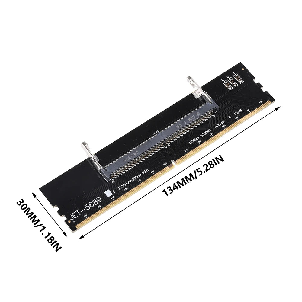 Memory Module Test Card DDR3 DDR4 DDR5 Laptop Memory to Desktop Testing Adapter High-Frequency Impedance Plug And Play
