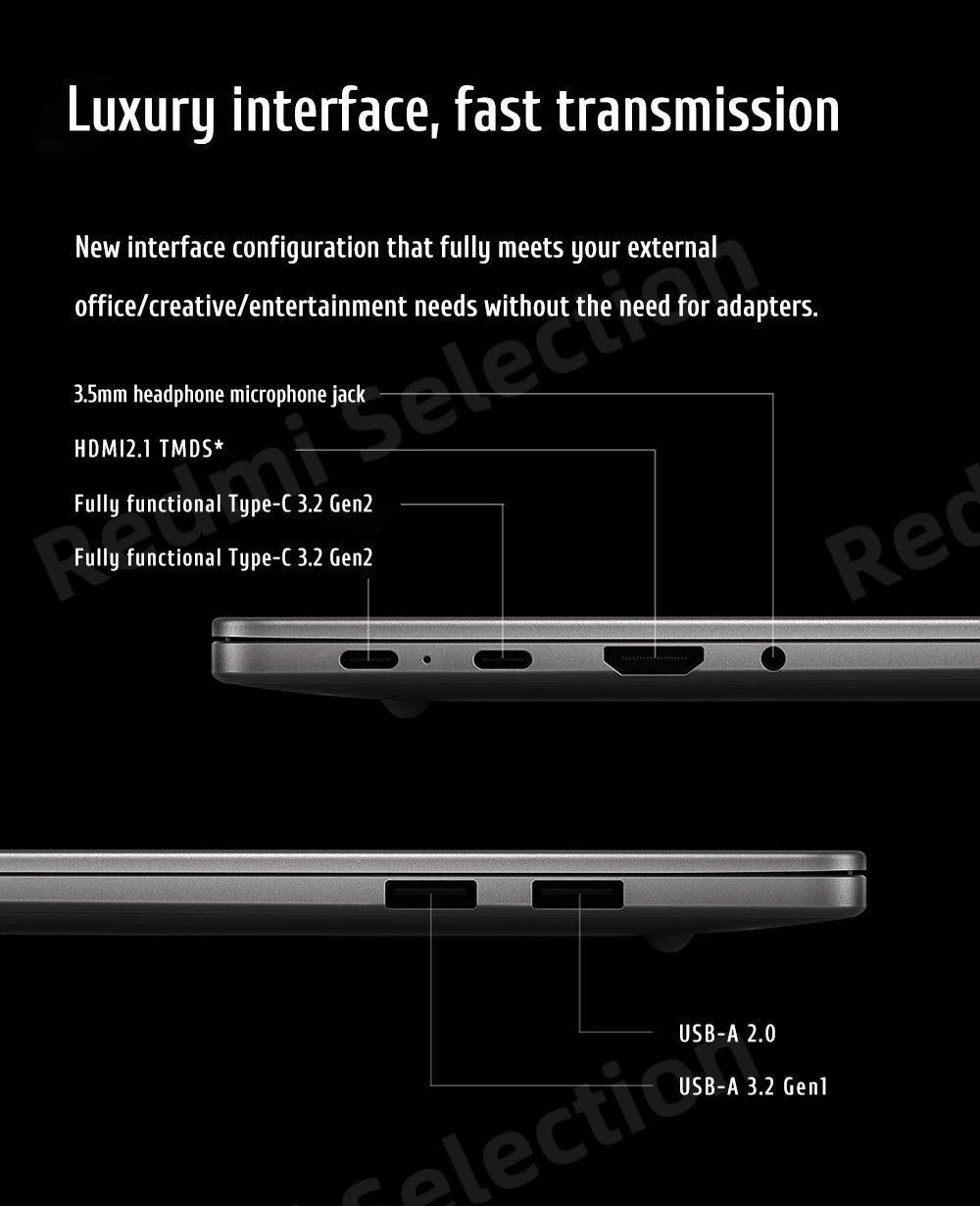 Xiaomi REDMI Book 16 Laptop Intel Core 5  220H/125H Intel Graphics 16G/32G RAM 1TB SSD 16-inch 2.5K Screen Notebook PC