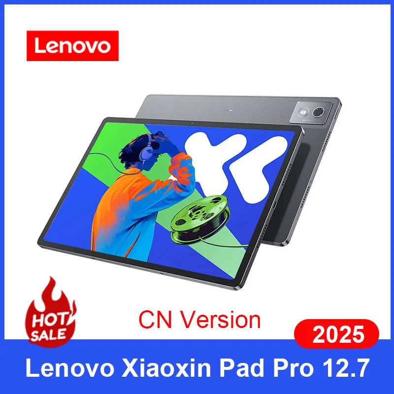 Original Lenovo Xiaoxin Pad Pro 12.7 2025 Entertainment Office Learning Game Tablet Interconnection Tianji 8300 2.9k 144Hz Gray