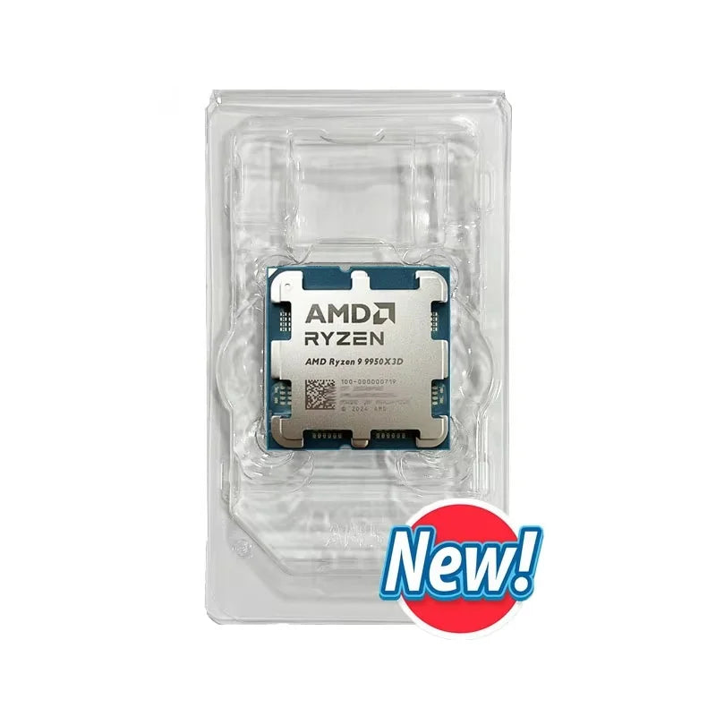 Ryzen 9 9950X3D CPU for X670E X870 4.3GHz up to 5.7GHz 16-Core 32-Thread Socket AM5 9000 Series R9 9950X3D Processor Bulk CPUs