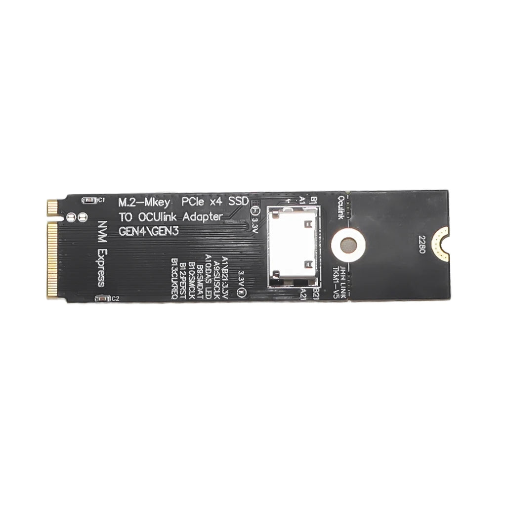 M.2-M key PCIe x4 SSD to U.2 OCUlink SFF-8612 Adapter Card Gen4/Gen3 for 2.5 inch NVME U.2(SFF 8639)SSD PCI-E NGFF Riser Card
