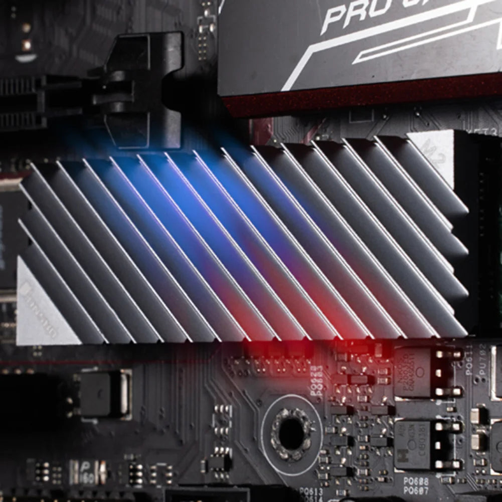 M.2-3 SSD Heat Sink Heatsink NVME NGFF M.2 2280 SSD Hard Disk Aluminum Heat Sink Radiator Thermal Cooling Pad for Desktop PC