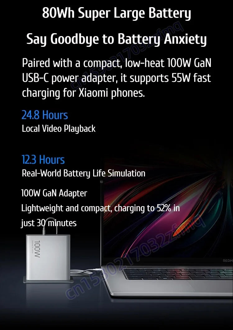 Xiaomi REDMI Book 16 Laptop Intel Core 5  220H/125H Intel Graphics 16G/32G RAM 1TB SSD 16-inch 2.5K Screen Notebook PC