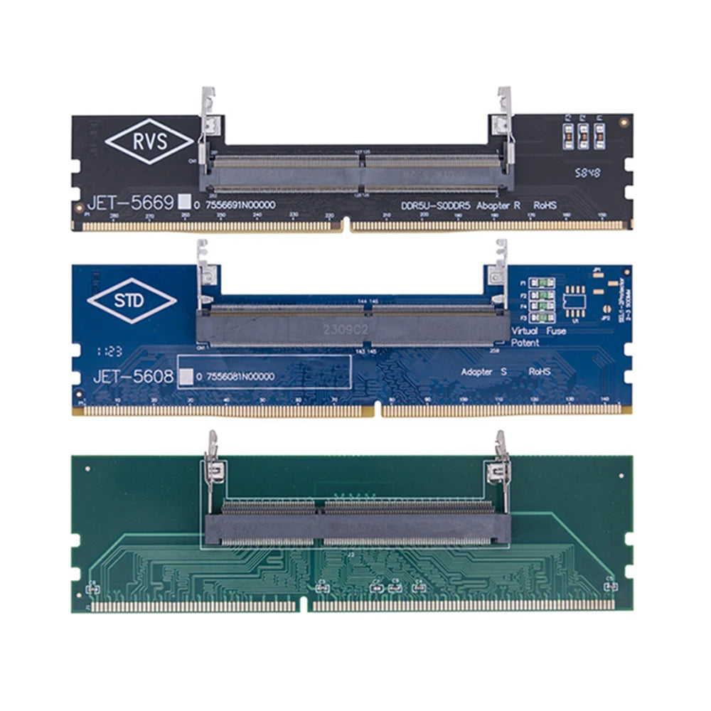 Memory Module Test Card DDR3 DDR4 DDR5 Laptop Memory to Desktop Testing Adapter High-Frequency Impedance Plug And Play