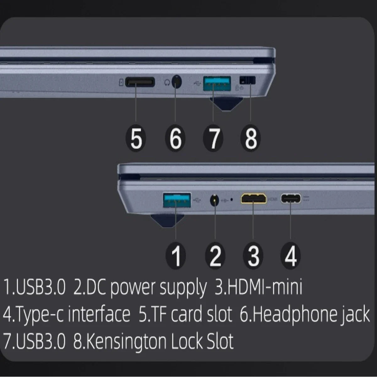 CARBAYTA Intel N9095 Laptop 16 inch IPS Screen ,16GB RAM ,  Office Learning Computer Windows 11 Pro Face unlock Gaming Notebook